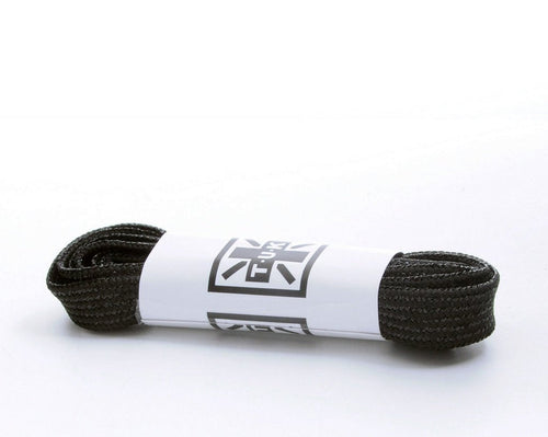LC015-120MBF-OS 120 CM Metallic Black Flat Laces LC015-120MBF-OS