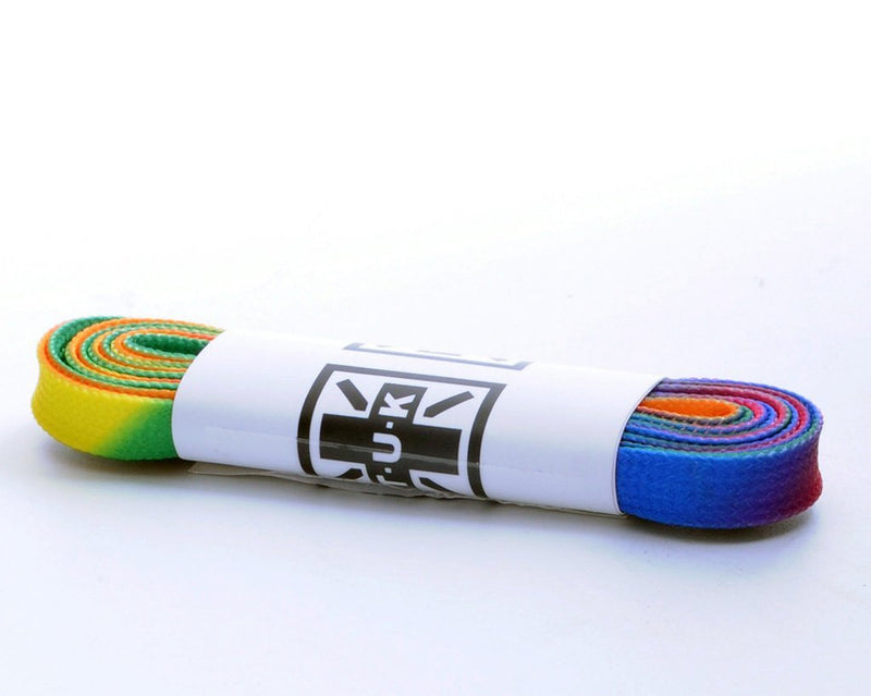 LC002-120MUL-OS 120 CM Rainbow Flat Laces LC002-120MUL-OS