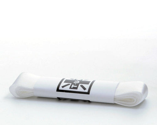 LC018-120WHS-OS 120 CM White Satin Laces LC018-120WHS-OS