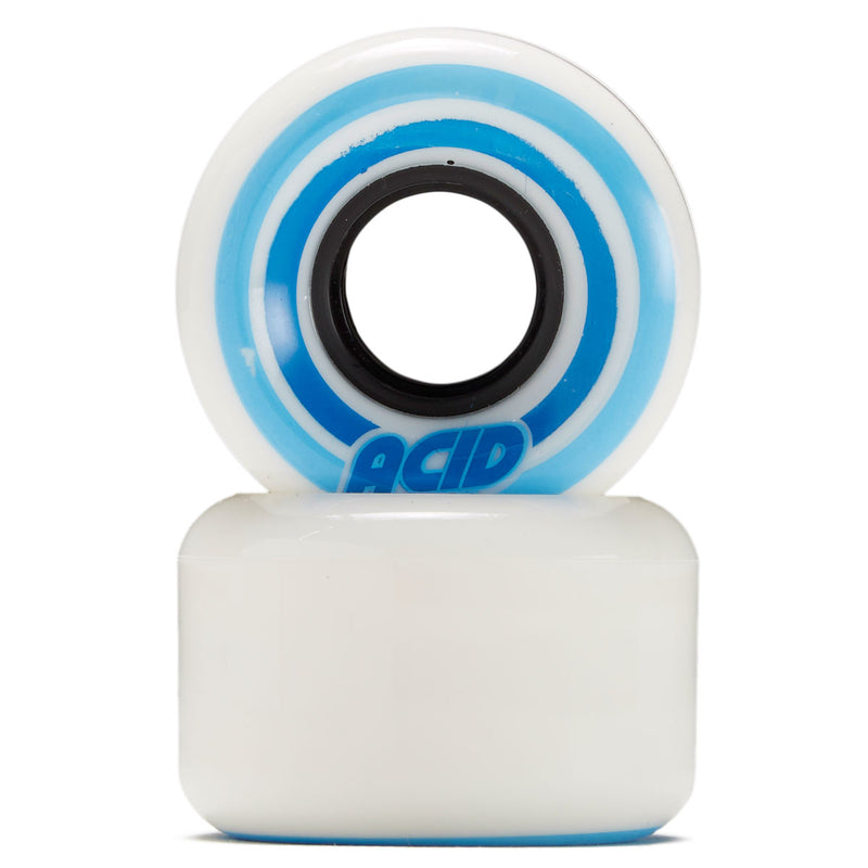 Acid Pods 86a Conical Skateboard Wheels - White - 53mm