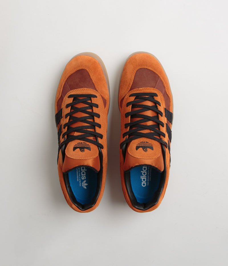 Adidas Aloha Super Shoes in Fox Red and Core Black / Burnt Sienna