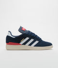 Adidas Busenitz Shoes in Collegiate Navy and FTWR White / Better Scarlet