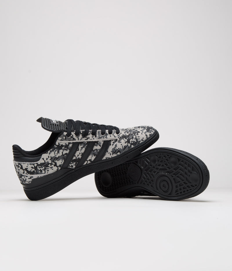 Adidas Busenitz Shoes in Grey Two and Core Black / Grey Three