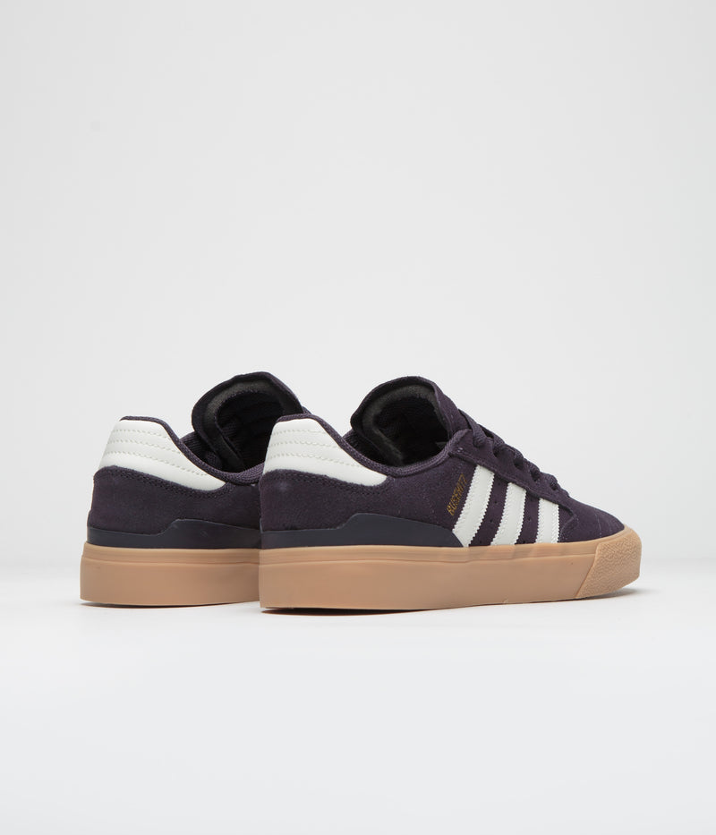 Adidas Busenitz Vulc II Shoes in Aurora Black and Off White / Gum