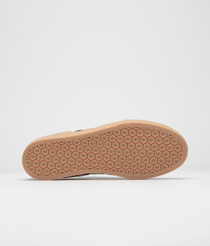 Adidas Busenitz Vulc II Shoes in Aurora Black and Off White / Gum