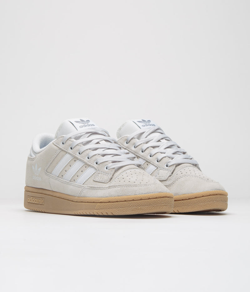 Adidas Centennial 85 Low ADV Shoes in Crystal White and Cloud White / Gum