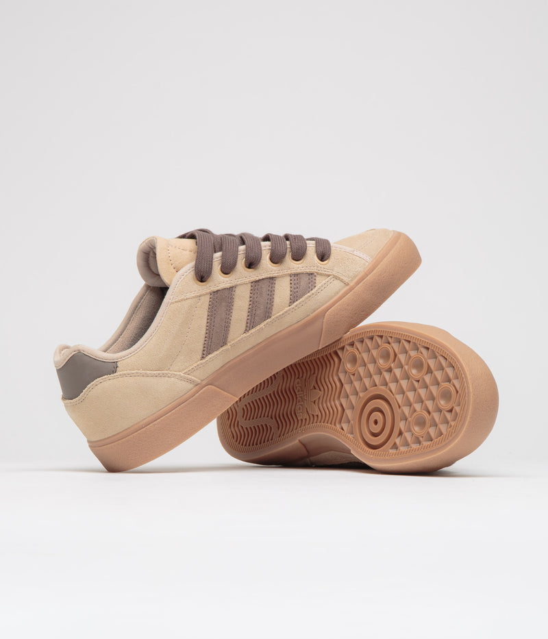 Adidas Court TNS Premiere Shoes in Magic Beige and Earth Strata / Gum4
