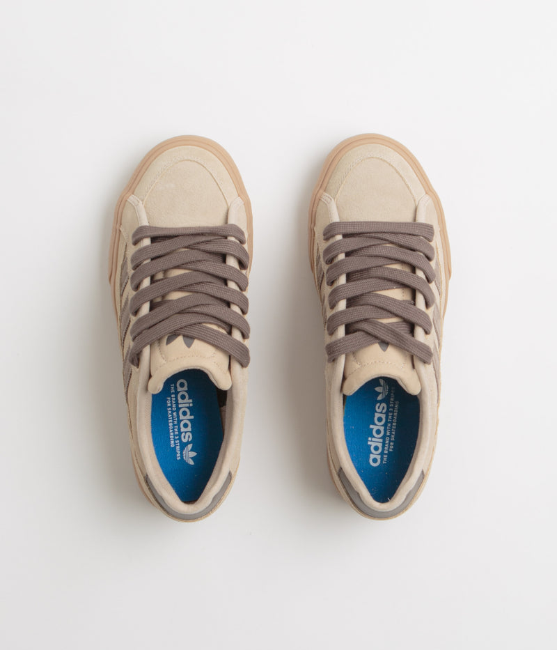 Adidas Court TNS Premiere Shoes in Magic Beige and Earth Strata / Gum4