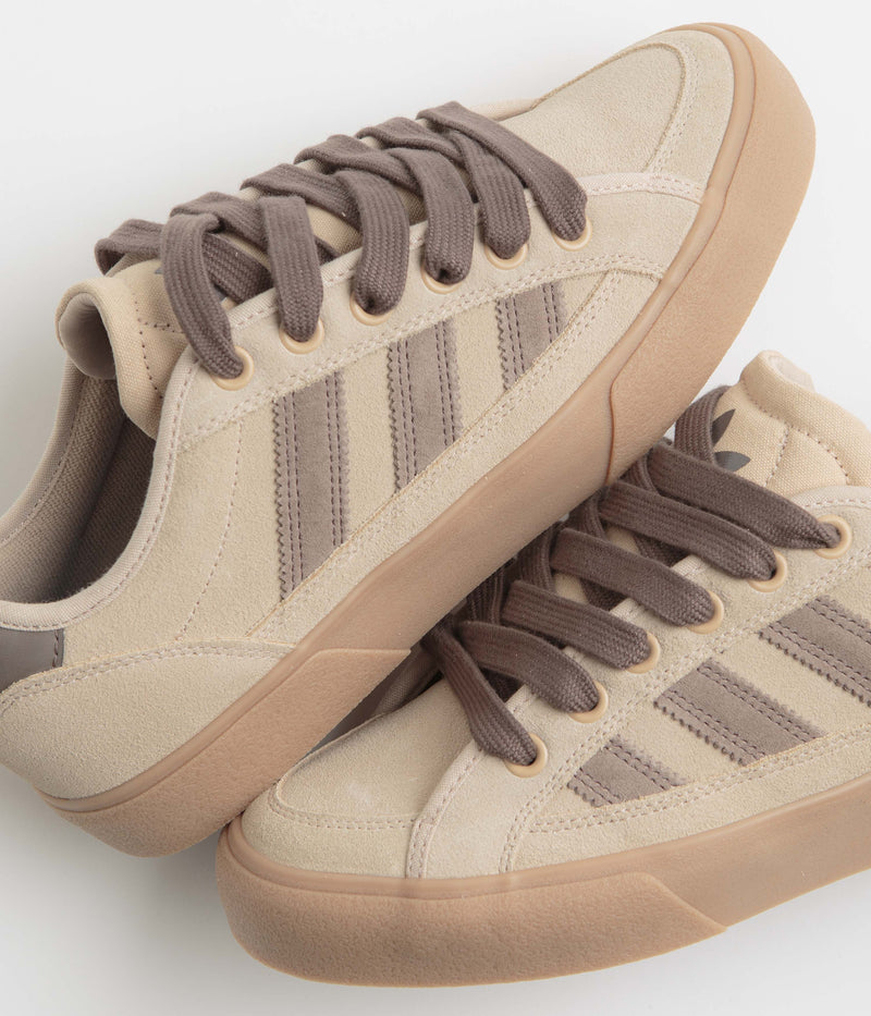 Adidas Court TNS Premiere Shoes in Magic Beige and Earth Strata / Gum4