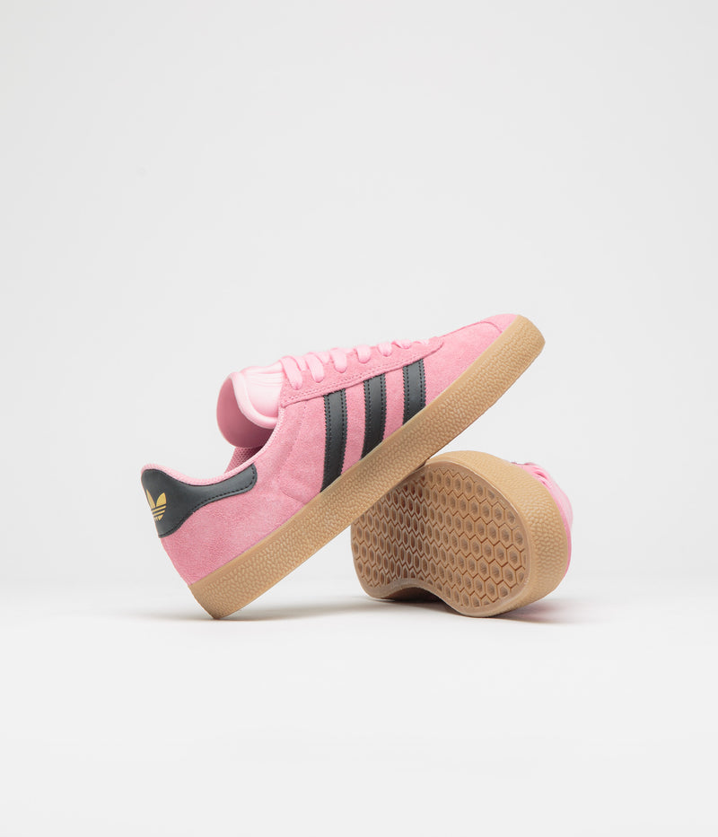 Adidas Gazelle ADV Shoes in Light Pink and Core Black / Gum4