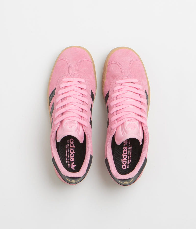Adidas Gazelle ADV Shoes in Light Pink and Core Black / Gum4