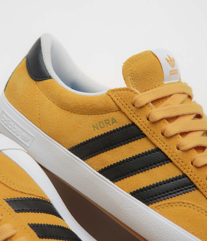 Adidas Nora Shoes in Preloved Yellow and Core Black / FTWR White