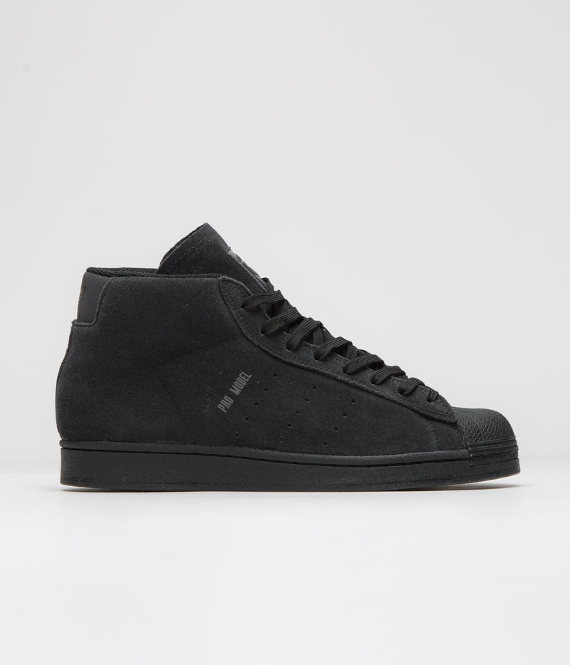 Adidas Pro Model ADV Shoes in Core Black and Grey Five / Core Black