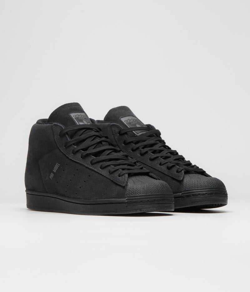 Adidas Pro Model ADV Shoes in Core Black and Grey Five / Core Black