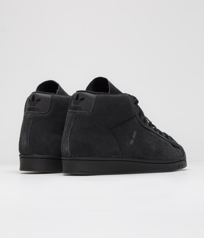 Adidas Pro Model ADV Shoes in Core Black and Grey Five / Core Black