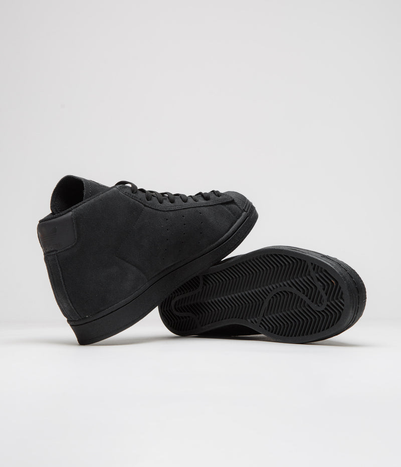 Adidas Pro Model ADV Shoes in Core Black and Grey Five / Core Black