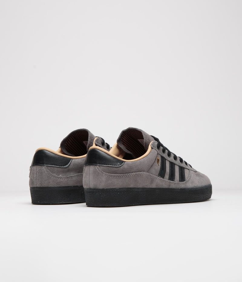 Adidas Puig Indoor Shoes in Charcoal and Core Black / Chalk White