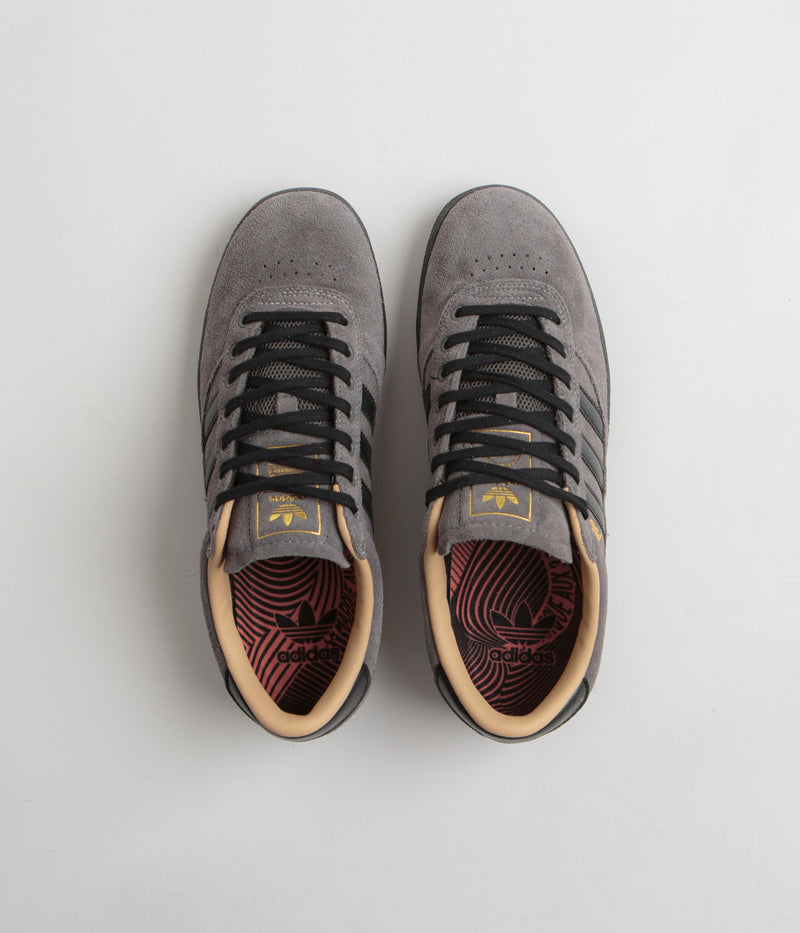 Adidas Puig Indoor Shoes in Charcoal and Core Black / Chalk White