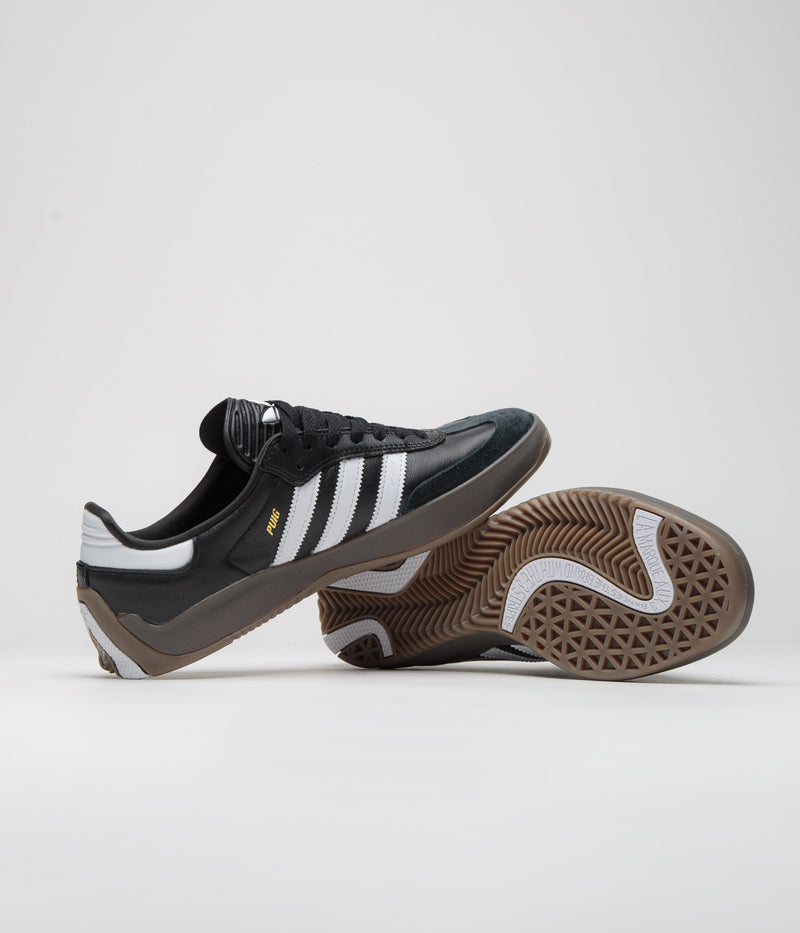 Adidas Puig Samba Shoes in Core Black and FTWR White / Gum