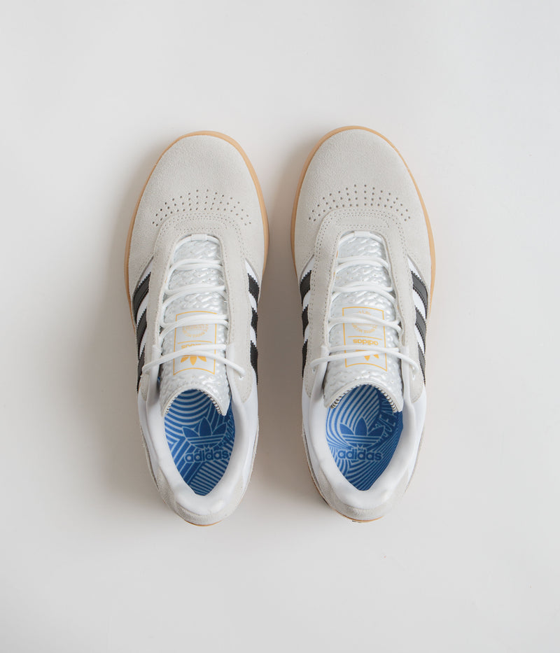 Adidas Puig Shoes in Crystal White and Core Black / Gum