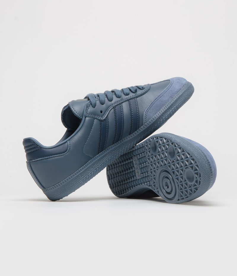 Adidas Samba ADV Shoes in Preloved Ink and Preloved Ink / Gold Metallic