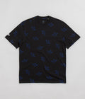 Adidas Shmoofoil Allover Print T-Shirt in Black and Team Royal Blue