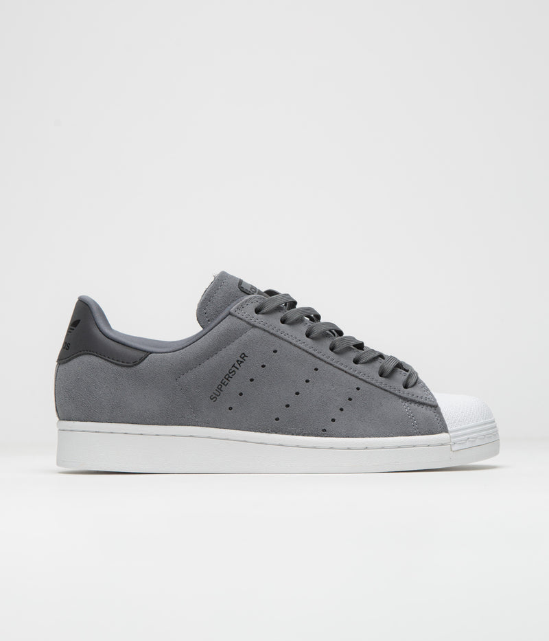 Adidas Superstar ADV Shoes in Grey Five and Core Black / Cloud White