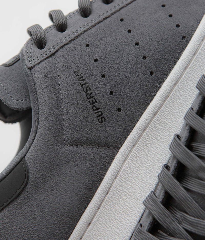 Adidas Superstar ADV Shoes in Grey Five and Core Black / Cloud White