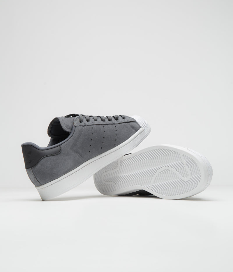 Adidas Superstar ADV Shoes in Grey Five and Core Black / Cloud White