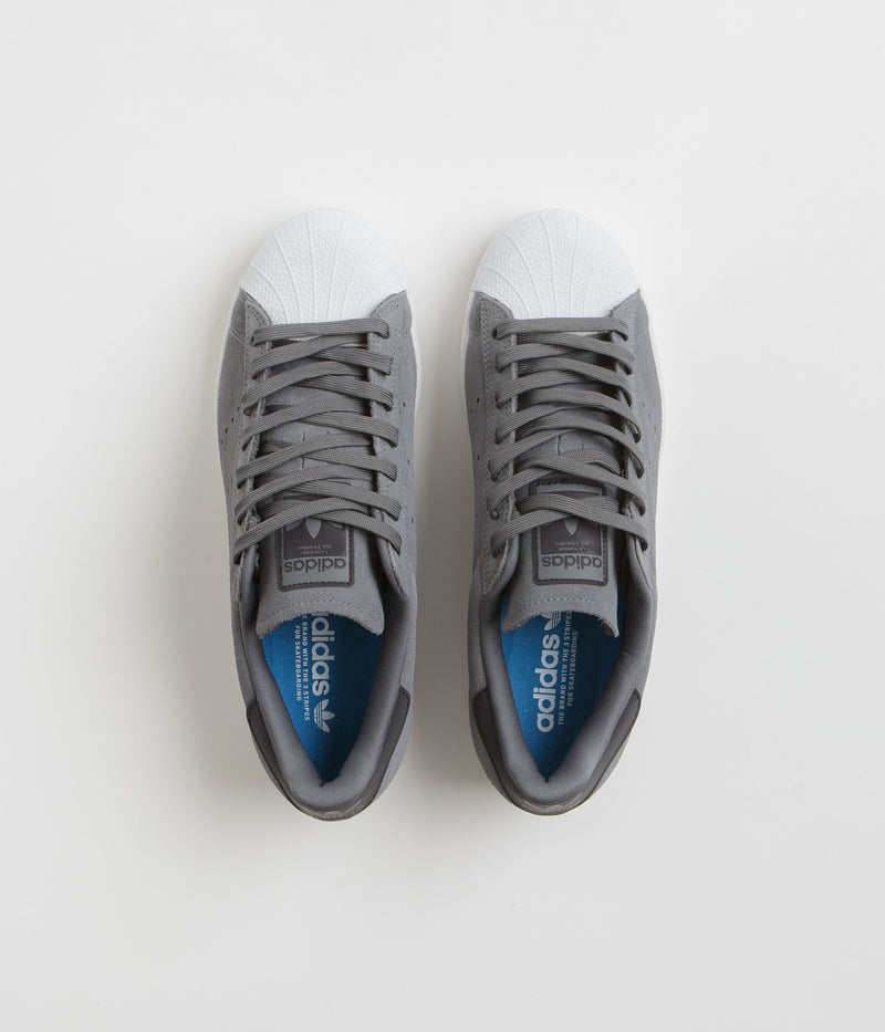 Adidas Superstar ADV Shoes in Grey Five and Core Black / Cloud White