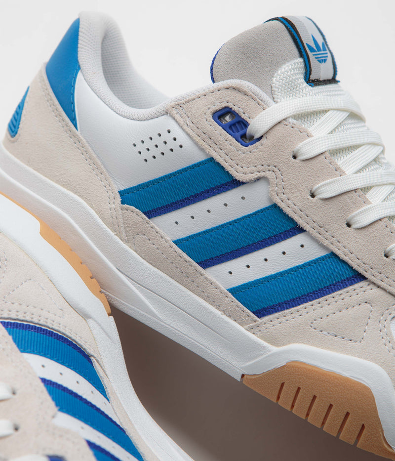 Adidas Tekkira Cup Shoes in FTWR White and Bright Blue / Lucid Blue