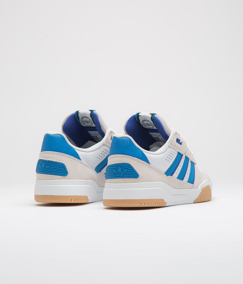 Adidas Tekkira Cup Shoes in FTWR White and Bright Blue / Lucid Blue