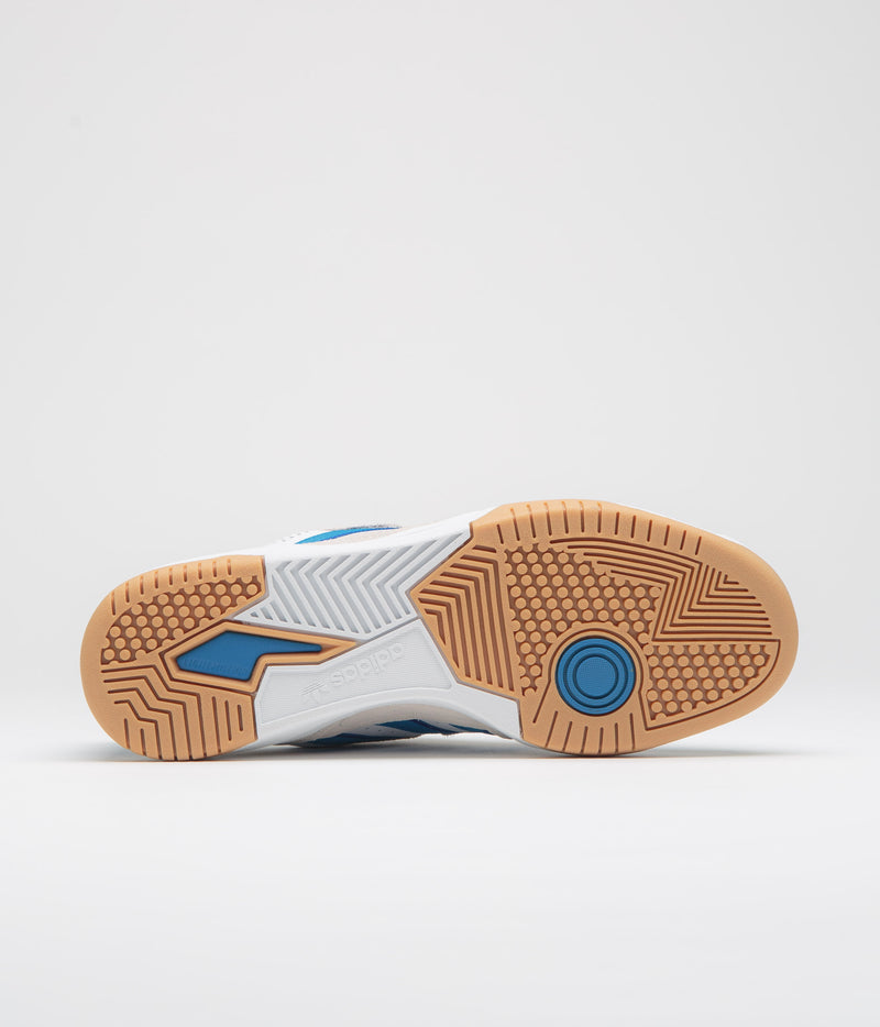 Adidas Tekkira Cup Shoes in FTWR White and Bright Blue / Lucid Blue