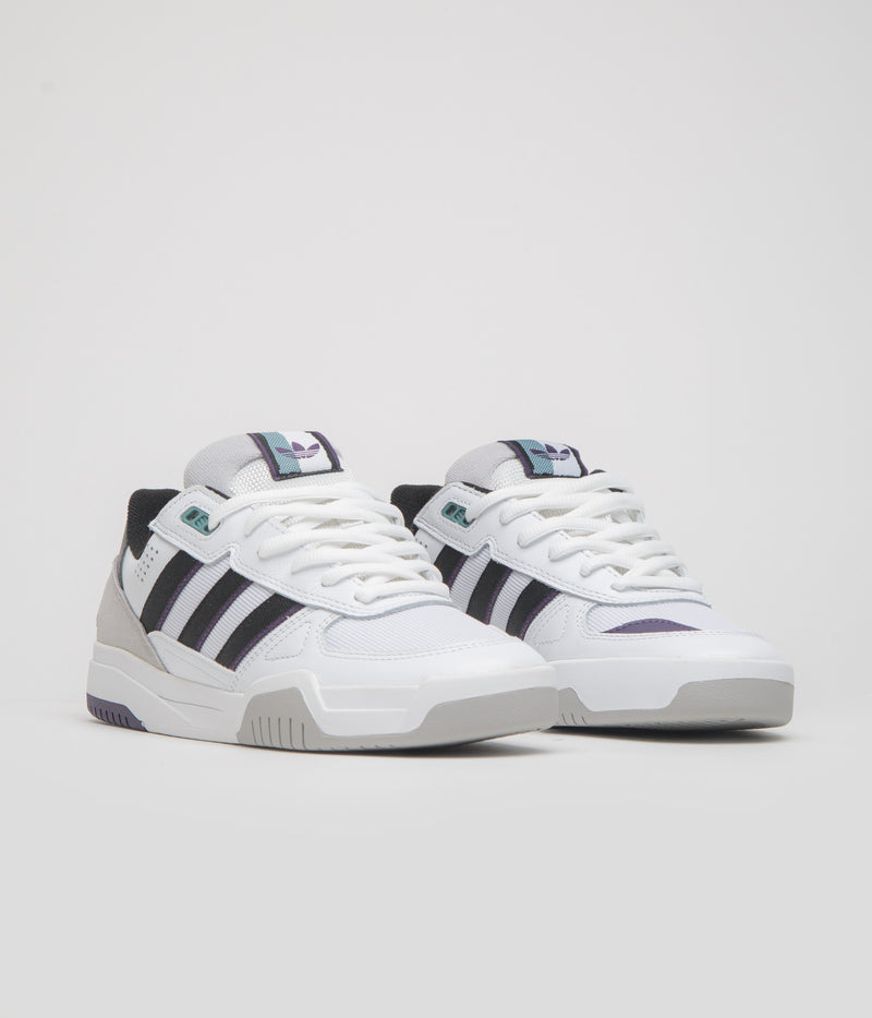 Adidas Tekkira Cup Shoes in FTWR White and Core Black / Aurora Plum