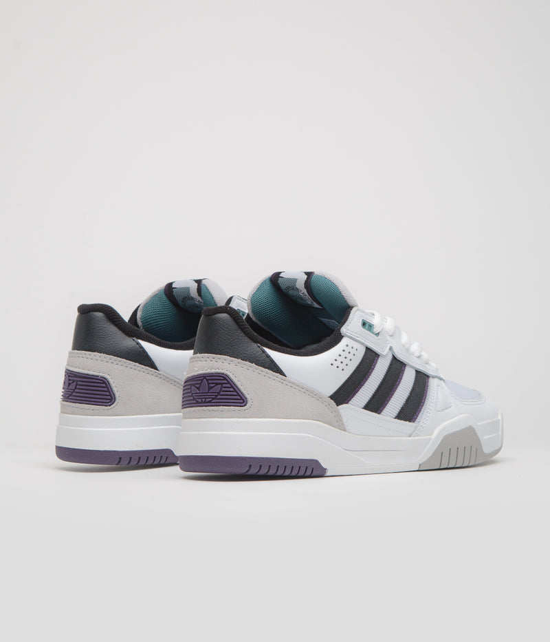 Adidas Tekkira Cup Shoes in FTWR White and Core Black / Aurora Plum