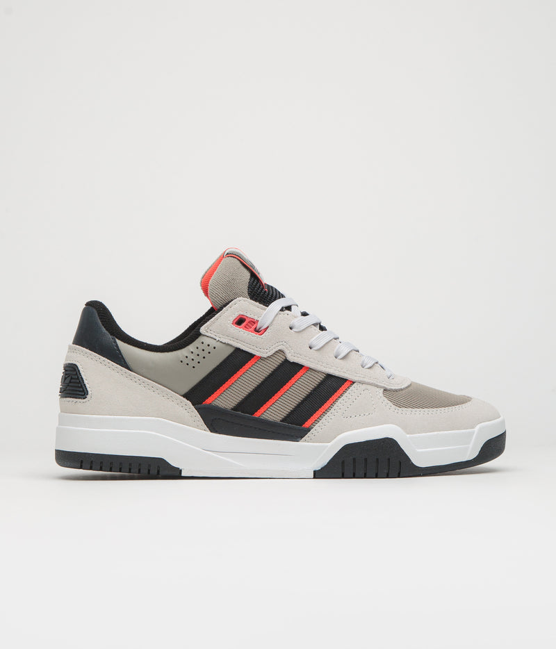 Adidas Tekkira Cup Shoes in Orbit Grey and Core Black / Solar Red