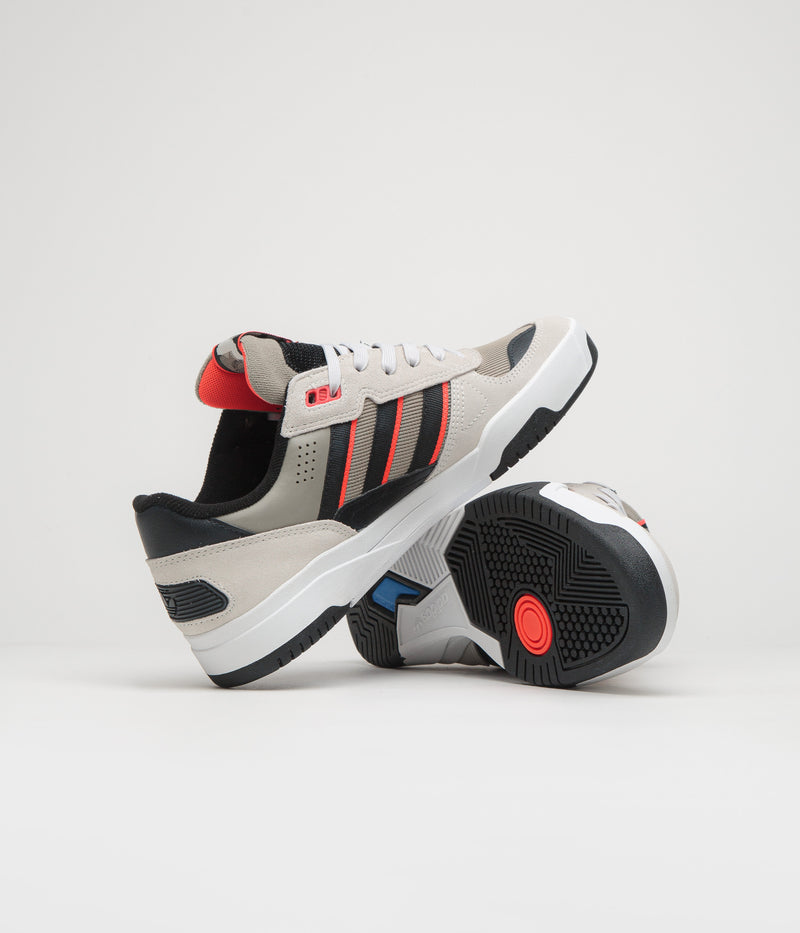 Adidas Tekkira Cup Shoes in Orbit Grey and Core Black / Solar Red