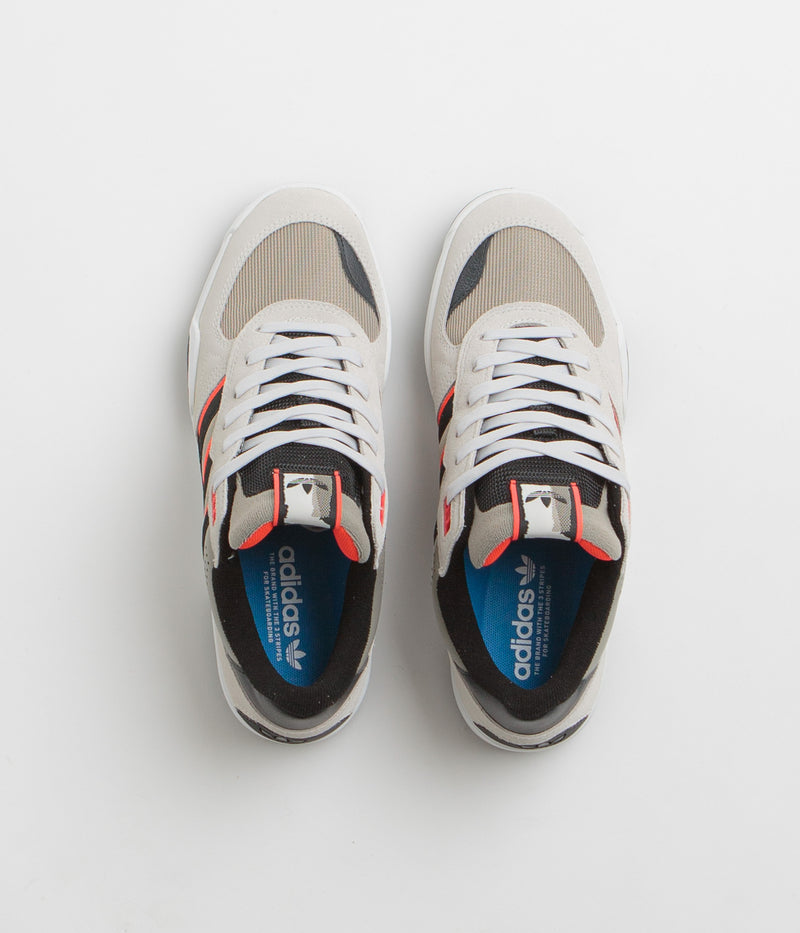 Adidas Tekkira Cup Shoes in Orbit Grey and Core Black / Solar Red
