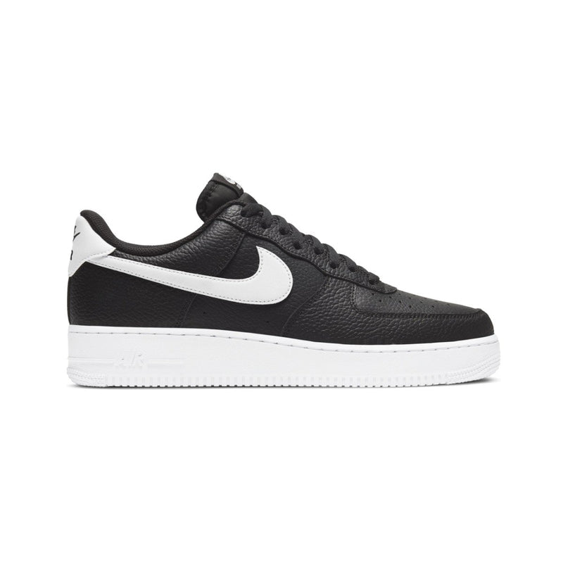 Air Force 1 '07 'Black White Pebbled Leather' Men's Shoes