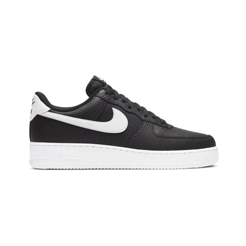 Air Force 1 '07 'Black White Pebbled Leather' Men's Shoes