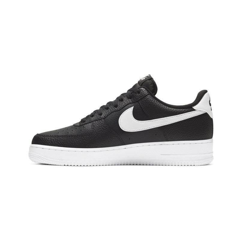 Air Force 1 '07 'Black White Pebbled Leather' Men's Shoes