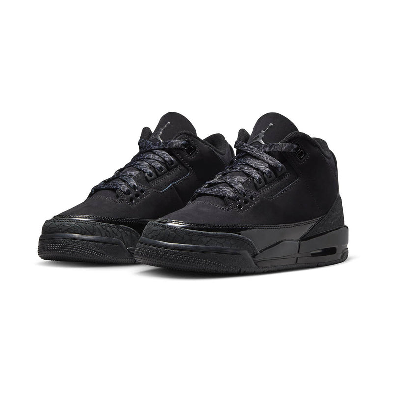 Air Jordan 3 Retro 'Black Cat' Big Kids' Shoes