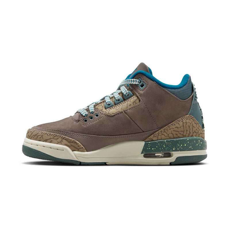 Air Jordan 3 Retro 'Olive Grey' Big Kids' Shoes