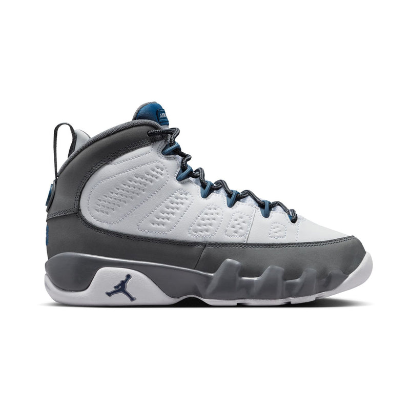 Air Jordan 9 Retro 'Flint Grey and French Blue' Big Kids' Shoes