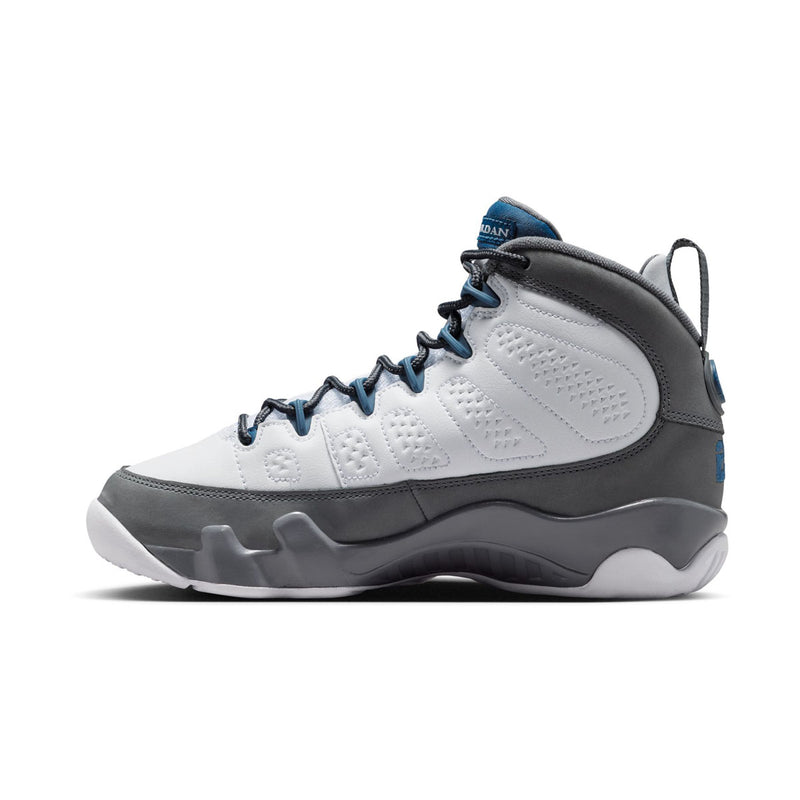 Air Jordan 9 Retro 'Flint Grey and French Blue' Big Kids' Shoes