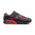 Air Max 90 'Smoke Grey Fire Red' Men's Shoes
