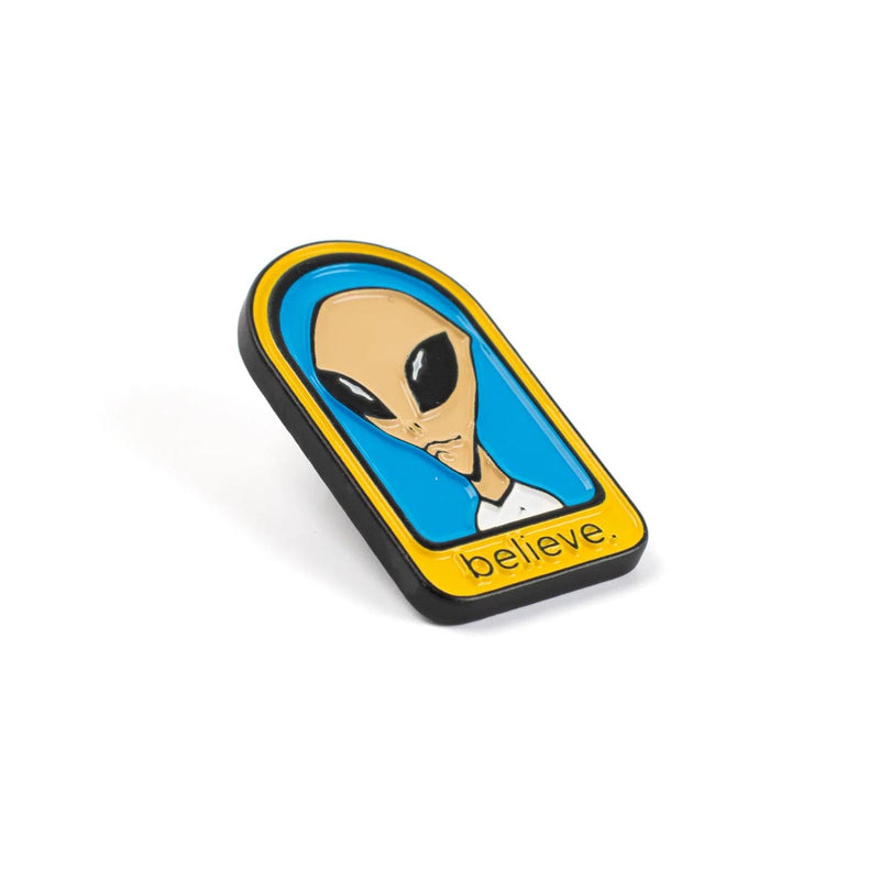 Alien Workshop Believe Pin - Blue/Yellow