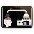 Alien Workshop Brainwash Sticker - Black/White