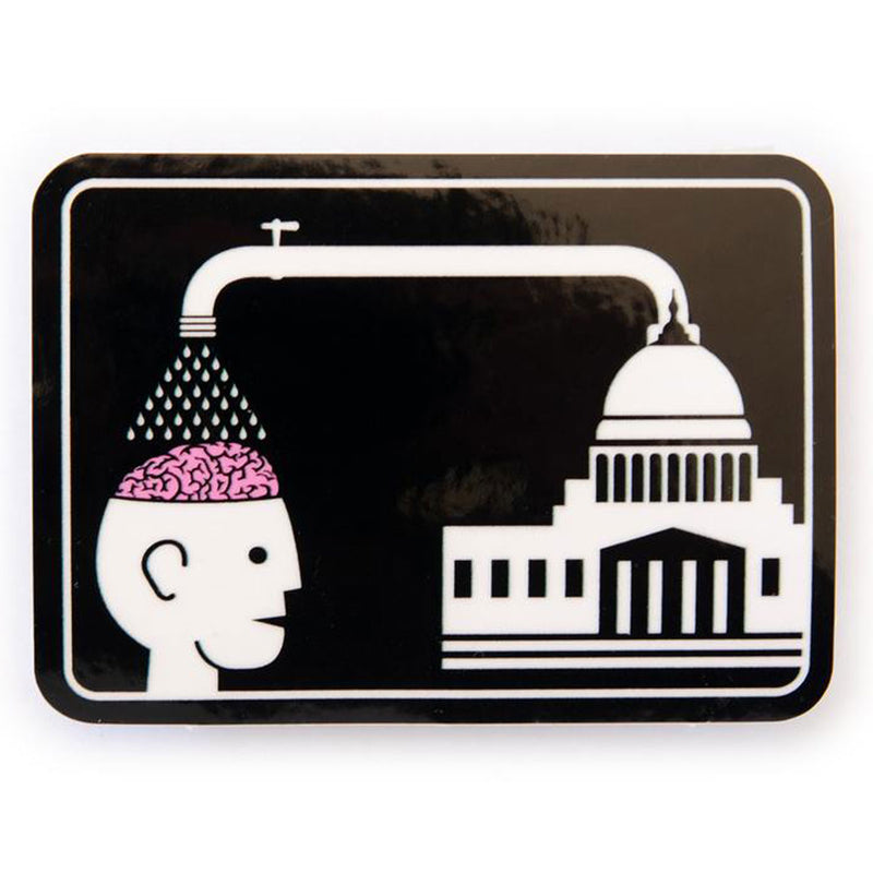 Alien Workshop Brainwash Sticker - Black/White