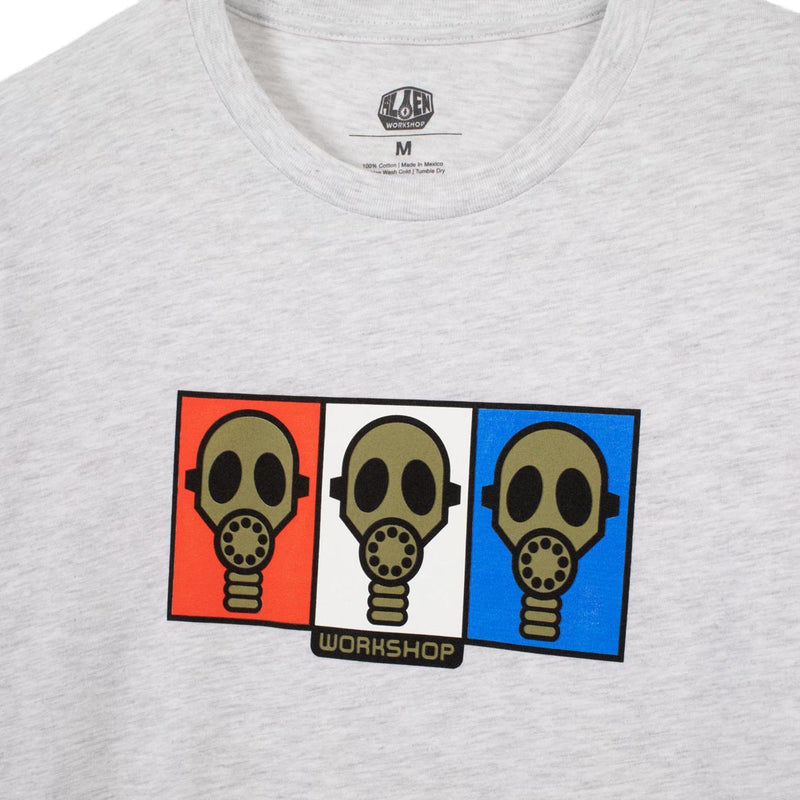 Alien Workshop Gas Mask Long Sleeve T-Shirt - Heather Gray